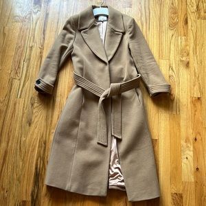 Joie Wool Blend Wrap Peacoat